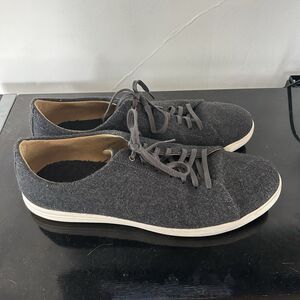 Cole Haan Grand OS Gray Felt Men 13 M Casual Stitchlight Oxford Sneaker Exellent